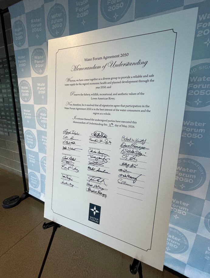 Sacramento Region Celebrates Signing of Water Forum 2050 Agreement